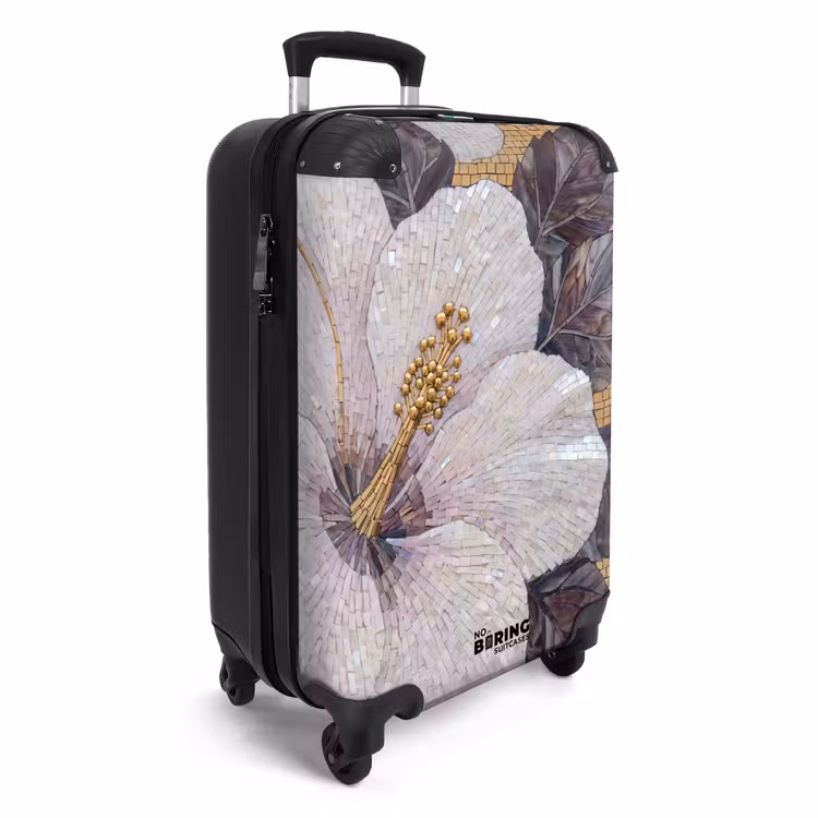 Suitcase - Flowers - Mosaic - Art - Modern - Gold — 2
