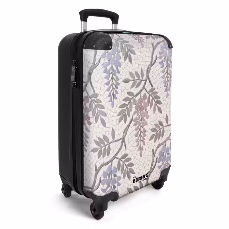 Suitcase - Flowers - Mosaic - Nature - Pattern - Purple — 2