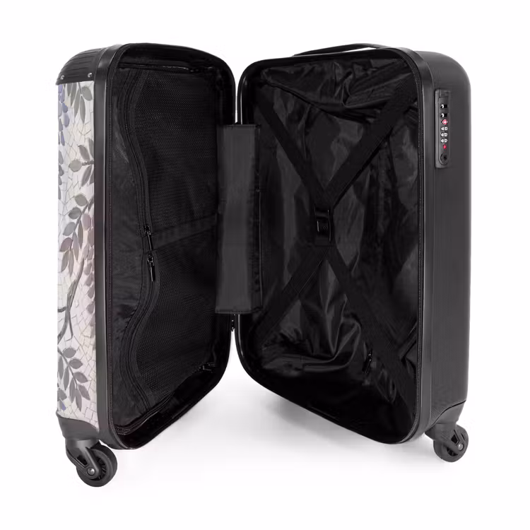 Suitcase - Flowers - Mosaic - Nature - Pattern - Purple — 5