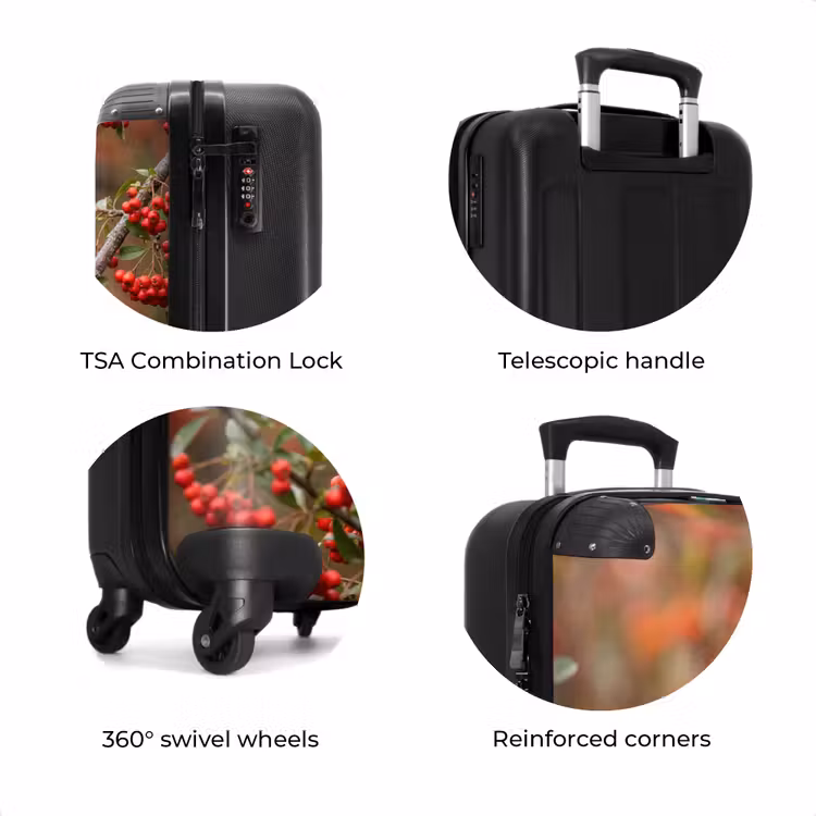 Suitcase - Goldfinch - Berries - Fall - Nature - Colorful — 8