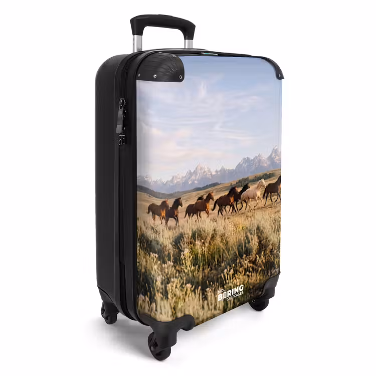 Suitcase - Horses - Herd - Mountains - Freedom - Wild — 2
