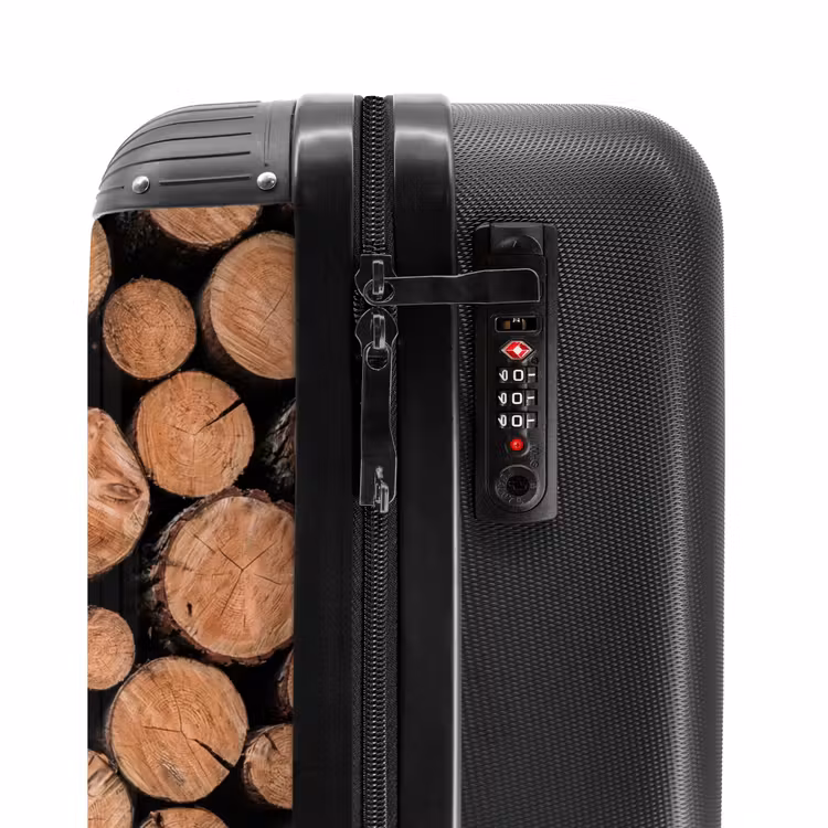 Suitcase - Logs - Texture - Pattern - Brown - Rustic — 6
