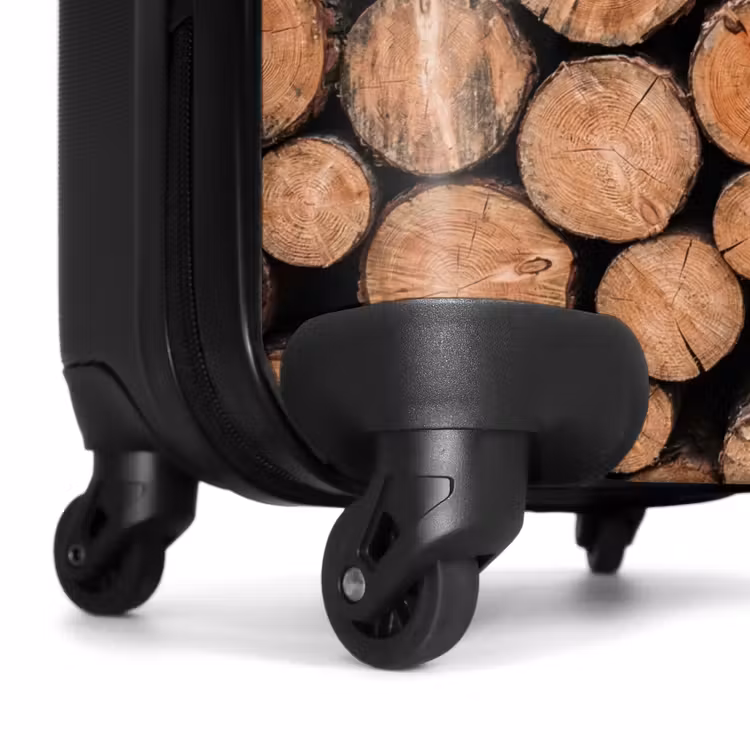 Suitcase - Logs - Texture - Pattern - Brown - Rustic — 7