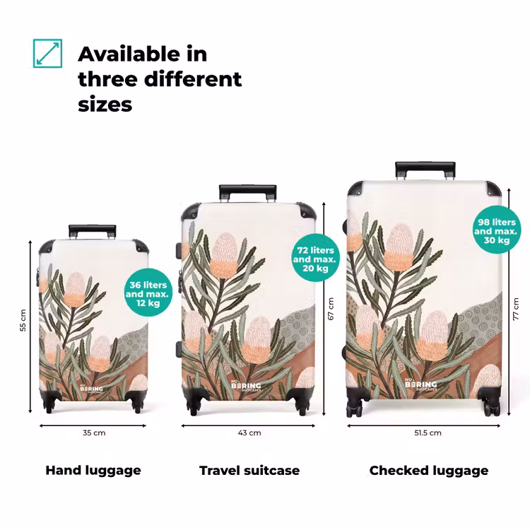 Suitcase - Modern - Hills - Terracotta — 1