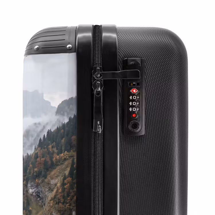 Suitcase - Mountains - Valley - Fog - Fall - Nature — 6