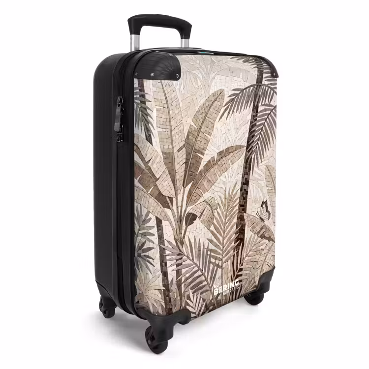 Suitcase - Nature - Leaves - Landscape - Mosaic - Beige — 2
