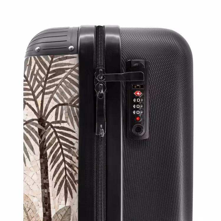 Suitcase - Nature - Leaves - Landscape - Mosaic - Beige — 6