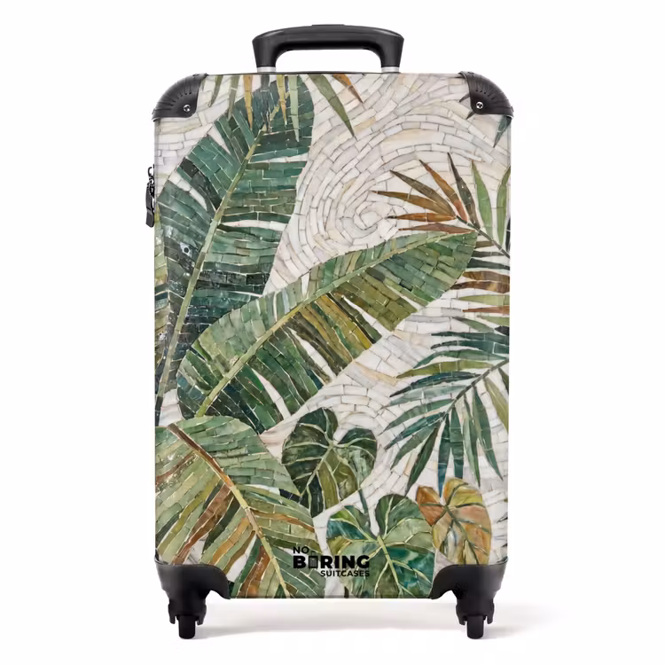 Suitcase - Plants - Tropical - Mosaic - Nature - Green — 1
