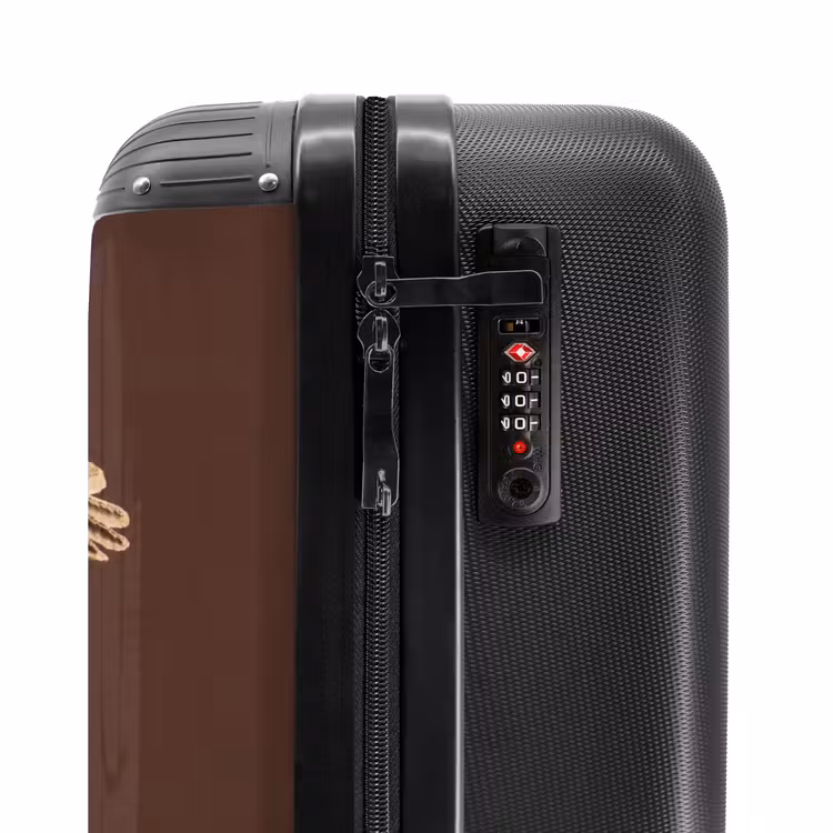 Suitcase - Poppy Bulb - Dried Flower - Brown - Minimalist — 6