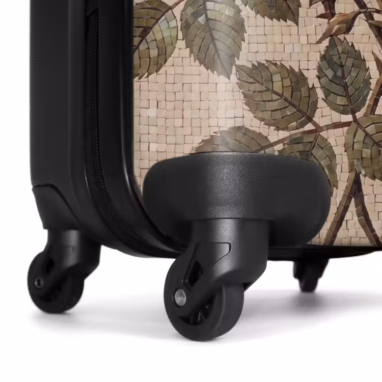 Suitcase - Rose - Mosaic - Flowers - Classic - Beige — 7