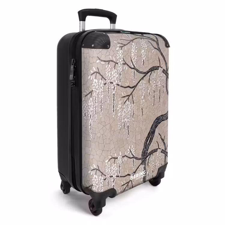 Suitcase - Tree - Flowers - Mosaic - Art - White — 2