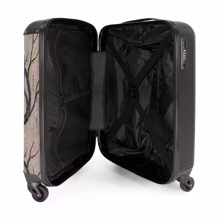 Suitcase - Tree - Flowers - Mosaic - Art - White — 5
