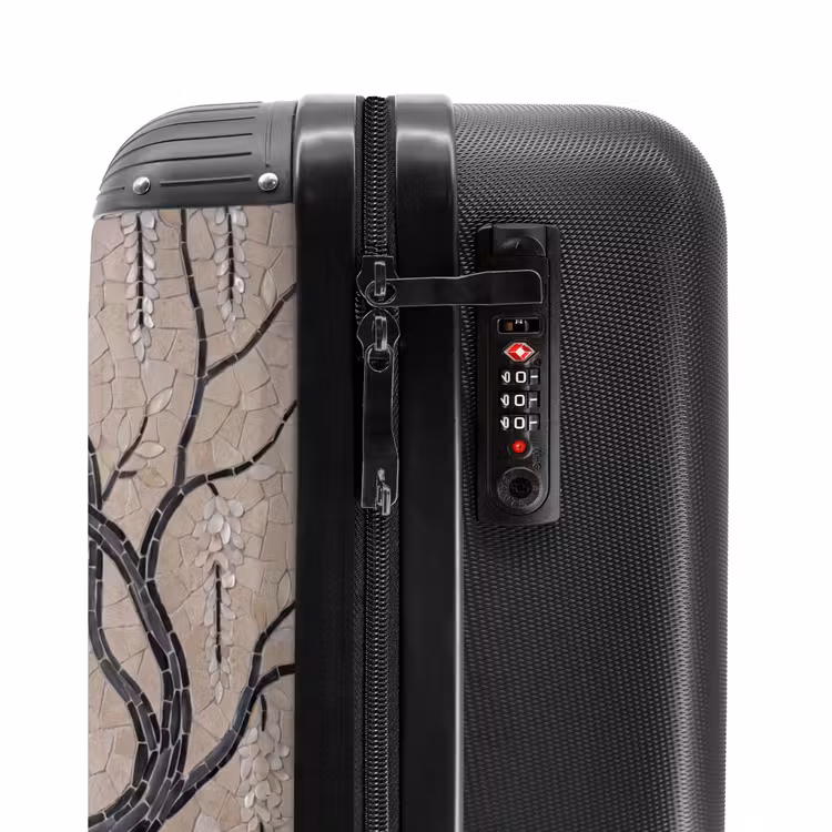 Suitcase - Tree - Flowers - Mosaic - Art - White — 6