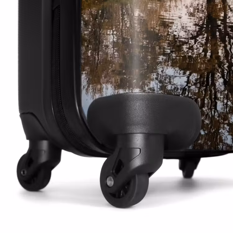 Suitcase - Trees - Reflection - Water - Sunrise - Serene — 7