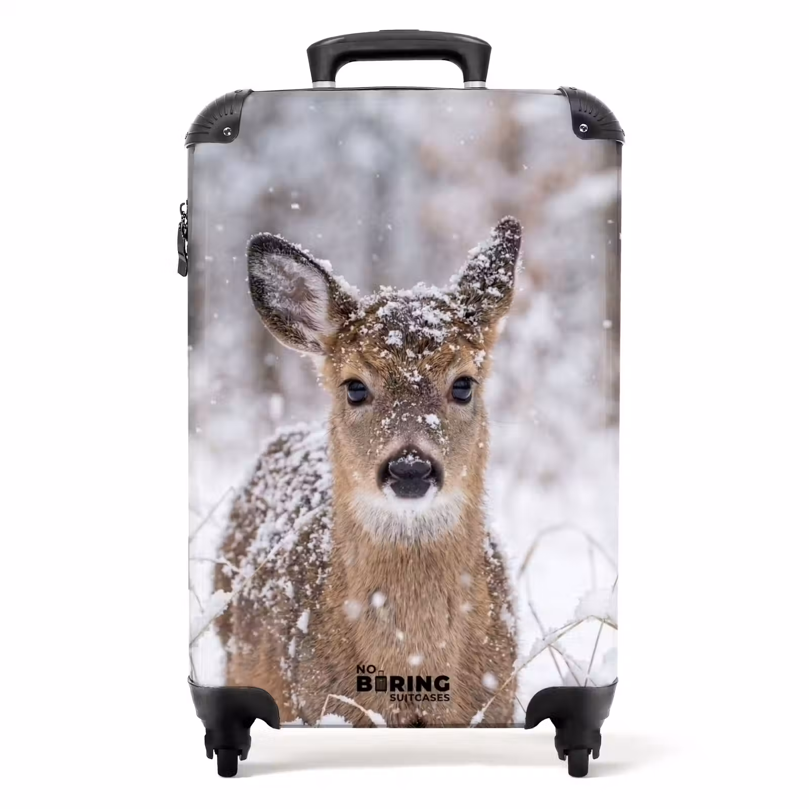 Suitcase - Deer - Snow - Forest - Animals - Endearing — 1
