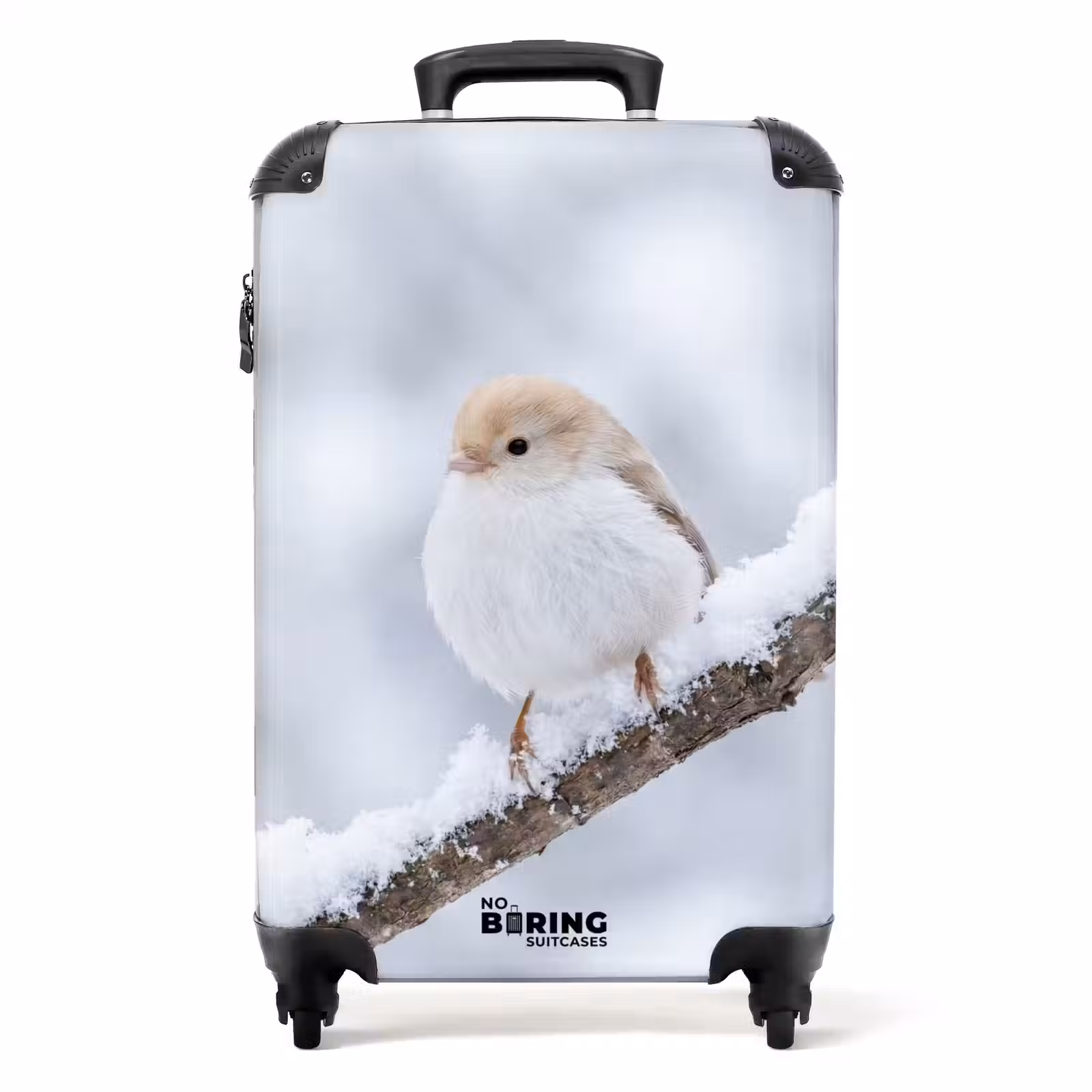 Suitcase - Little Bird - Snow - Branch - Winter - Soft — 1