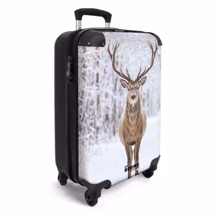 Suitcase - Deer - Winter - Forest - Nature - White — 2
