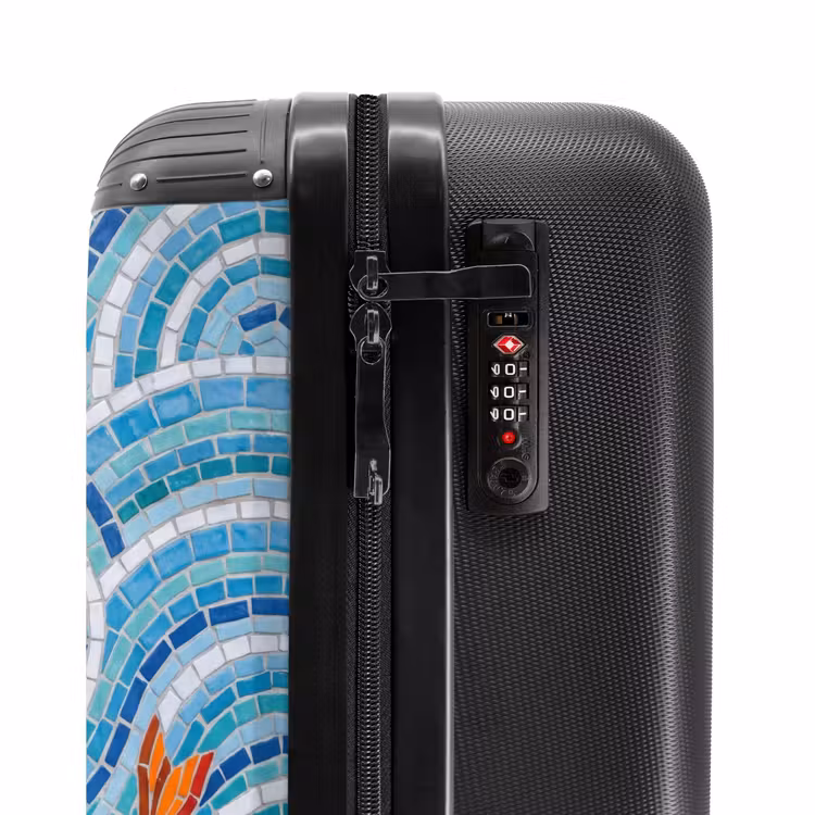 Suitcase - Fish - Mosaic - Water - Decorative - Blue — 6