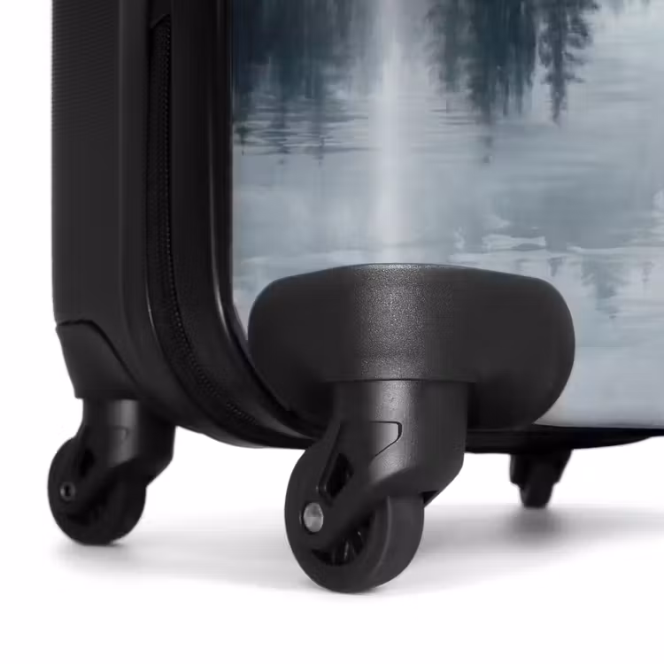 Suitcase - Forest - Lake - Fog - Nature - Gray — 7