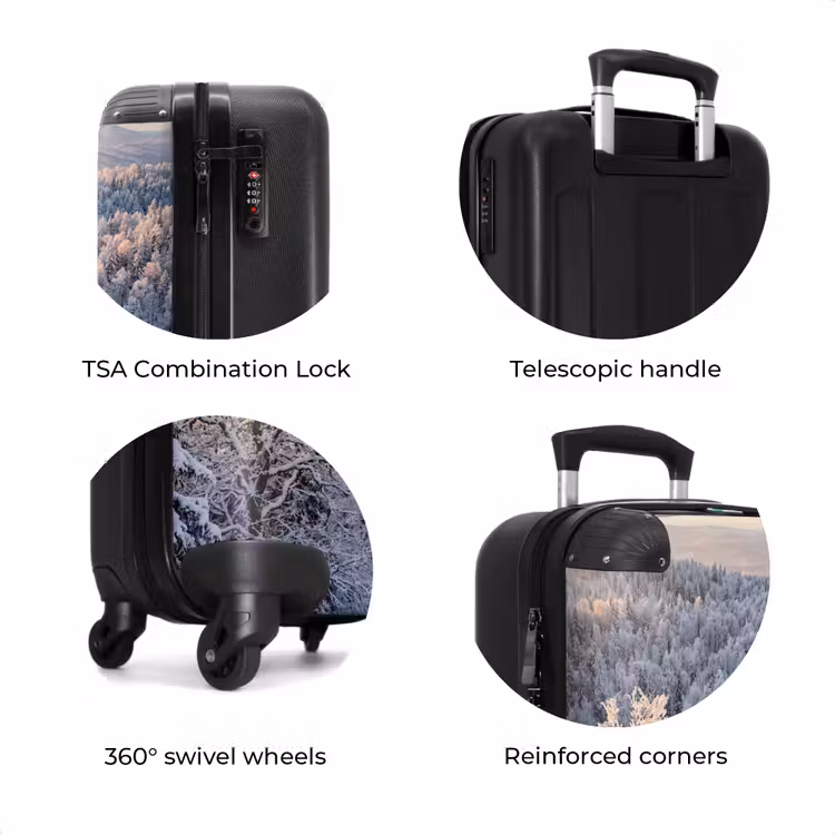 Suitcase - Forest - Mountains - Gold - Winter - Warm — 8