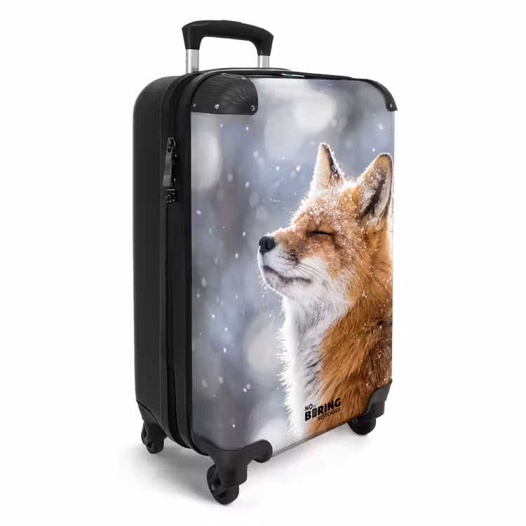 Suitcase - Fox - Snowfall - Portrait - Winter - Atmospheric — 2