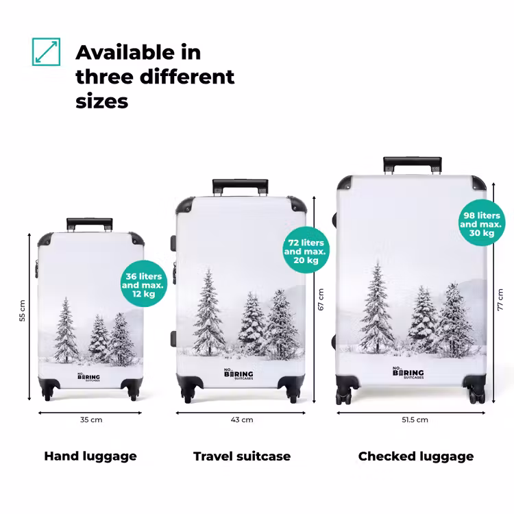 Suitcase - Norway Spruce - Snow - Winter - Landscape - Silence — 3