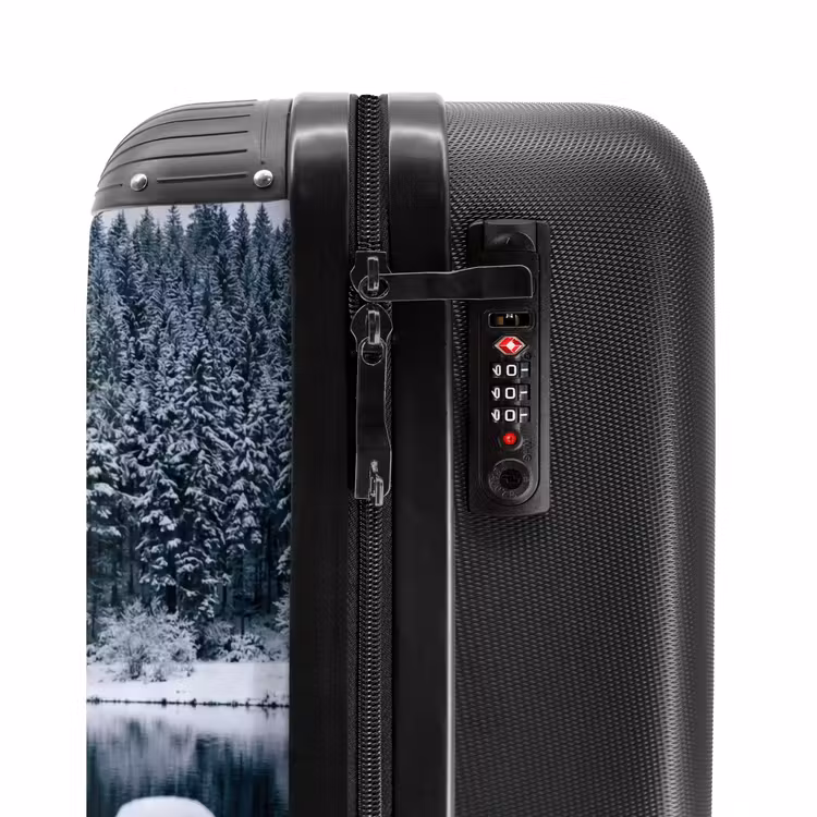 Suitcase - Pier - Lake - Snow - Mountains - Soothing — 6