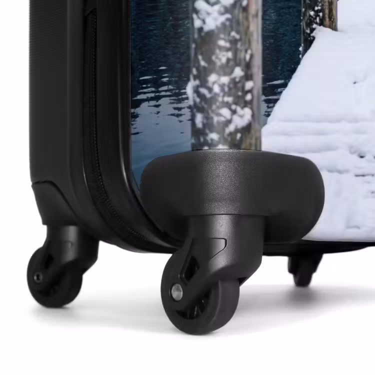 Suitcase - Pier - Lake - Snow - Mountains - Soothing — 7