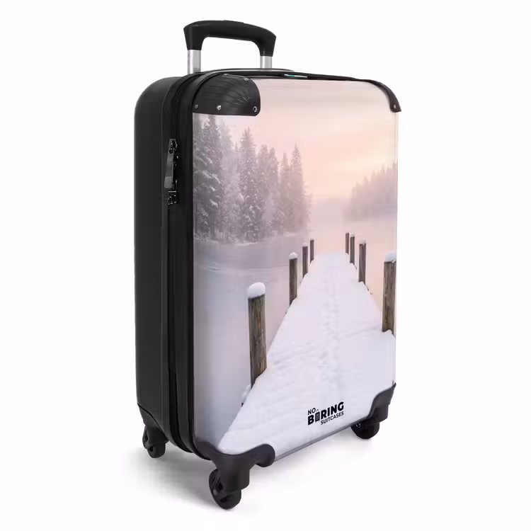 Suitcase - Piers - Lake - Fog - Winter - Serene — 2