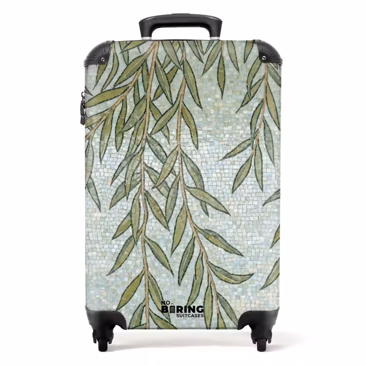 Suitcase - Plants - Mosaic - Pattern - Green - Blue — 1