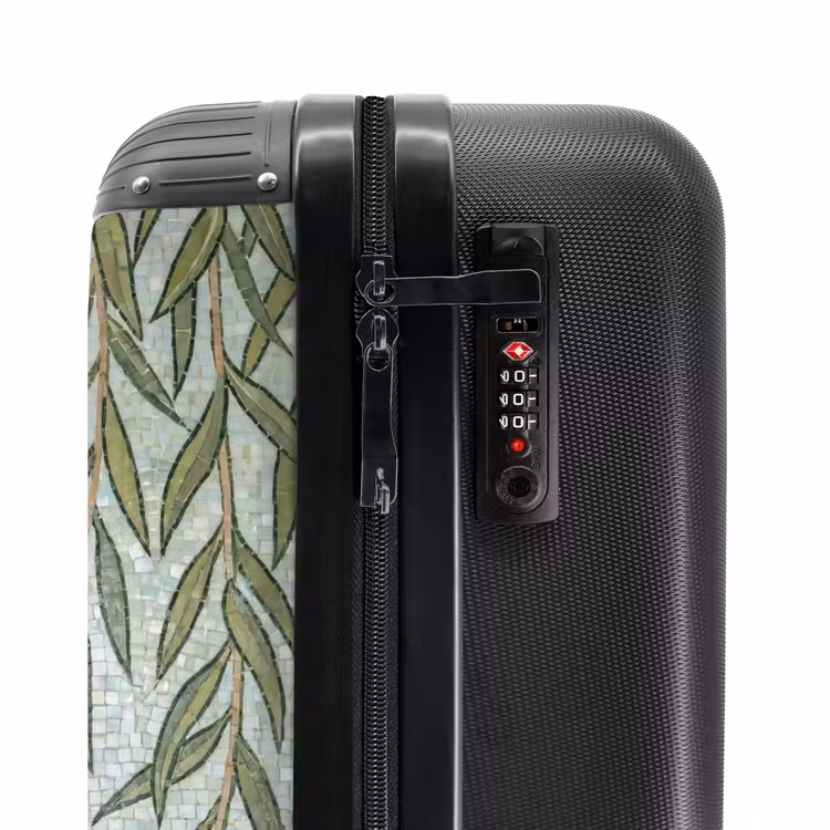 Suitcase - Plants - Mosaic - Pattern - Green - Blue — 6