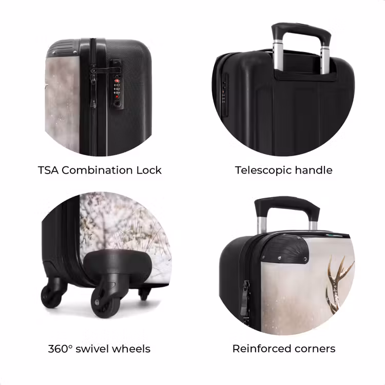 Suitcase - Red Deer - Forest - Snow - Winter - Majestic — 8