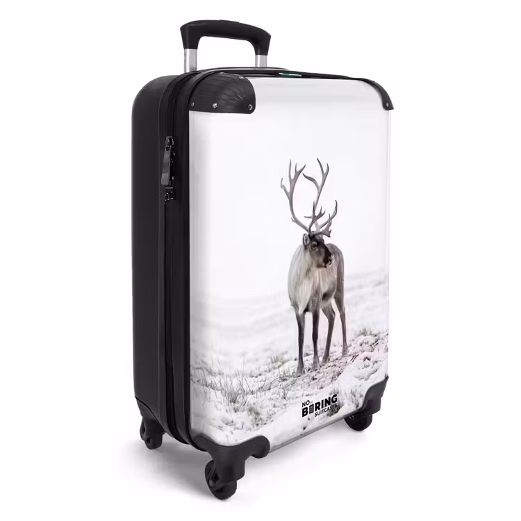 Suitcase - Reindeer - Antlers - Snow - Winter — 2