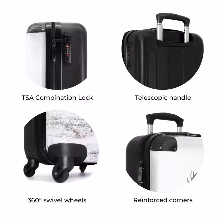Suitcase - Reindeer - Antlers - Snow - Winter — 8