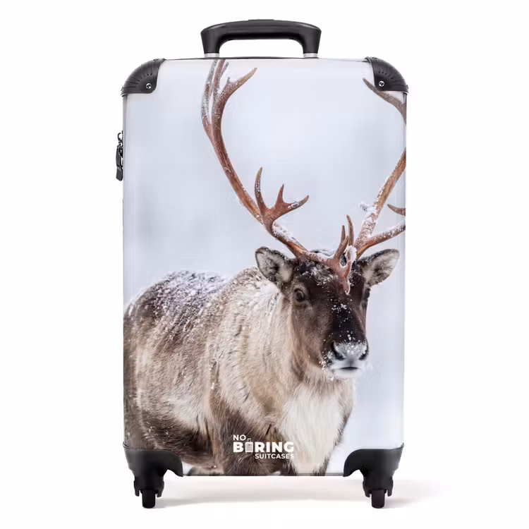 Suitcase - Reindeer - Antlers - Tundra - Snow - Wildlife — 1