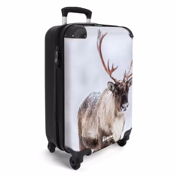 Suitcase - Reindeer - Antlers - Tundra - Snow - Wildlife — 2