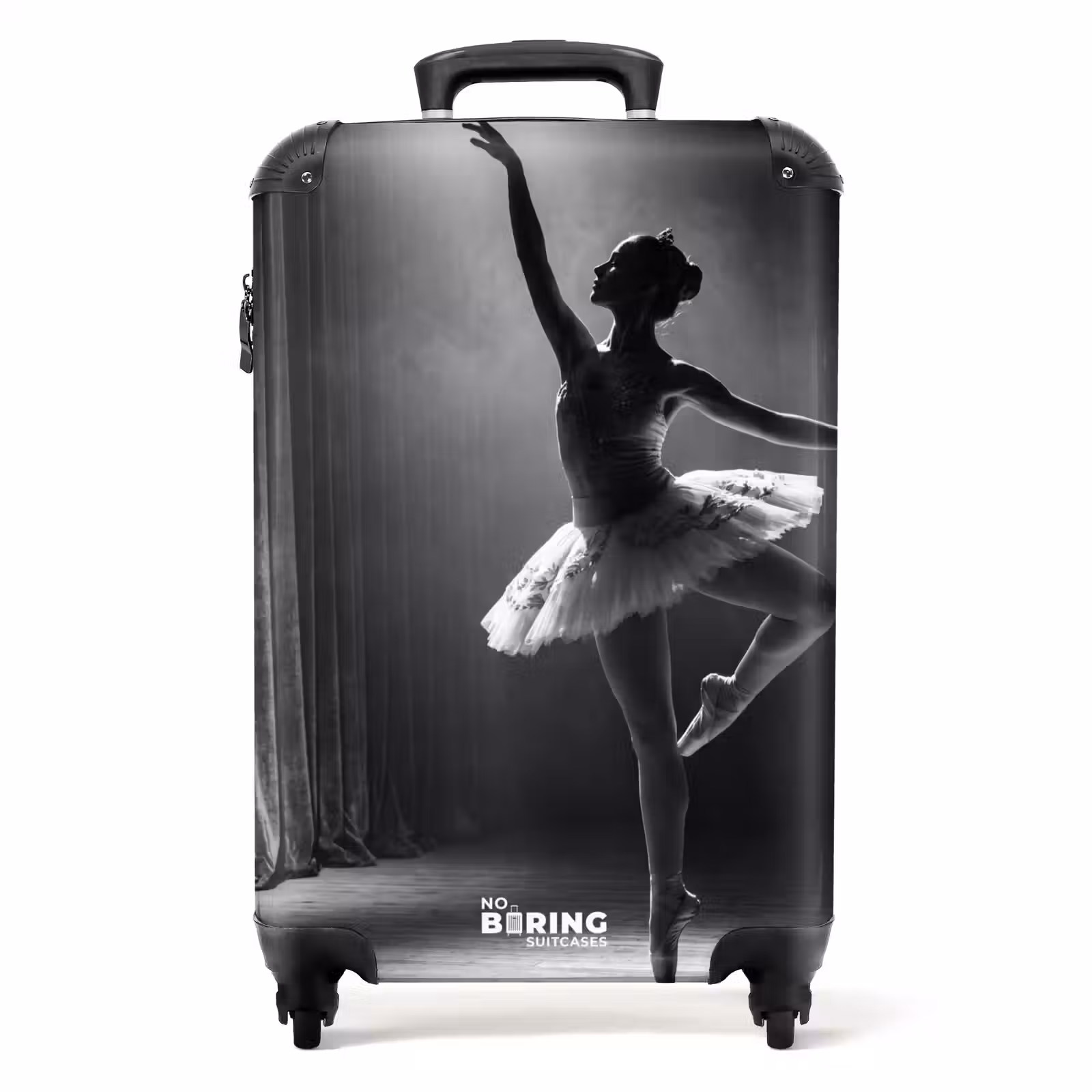 Suitcase - Dancer - Stage - Black and White - Art - Classical — 1