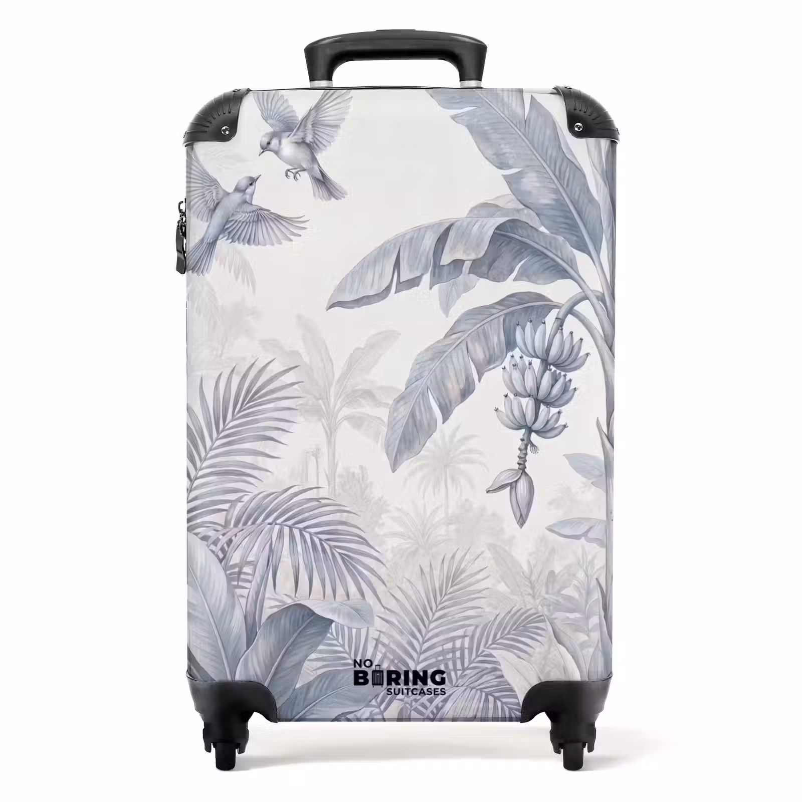 Suitcase - Nature - Bird - Jungle - Illustration - Blue — 1