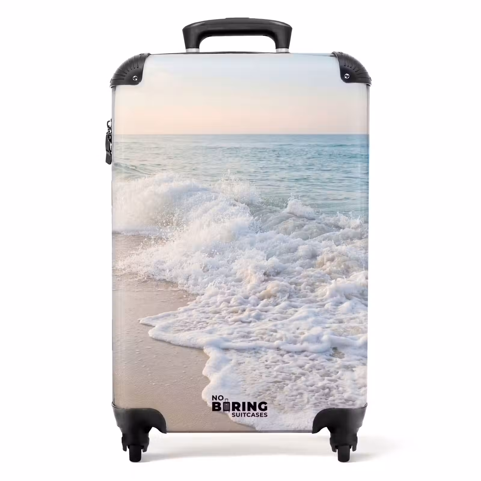 Suitcase - Sea - Waves - Beach - Nature - White — 1
