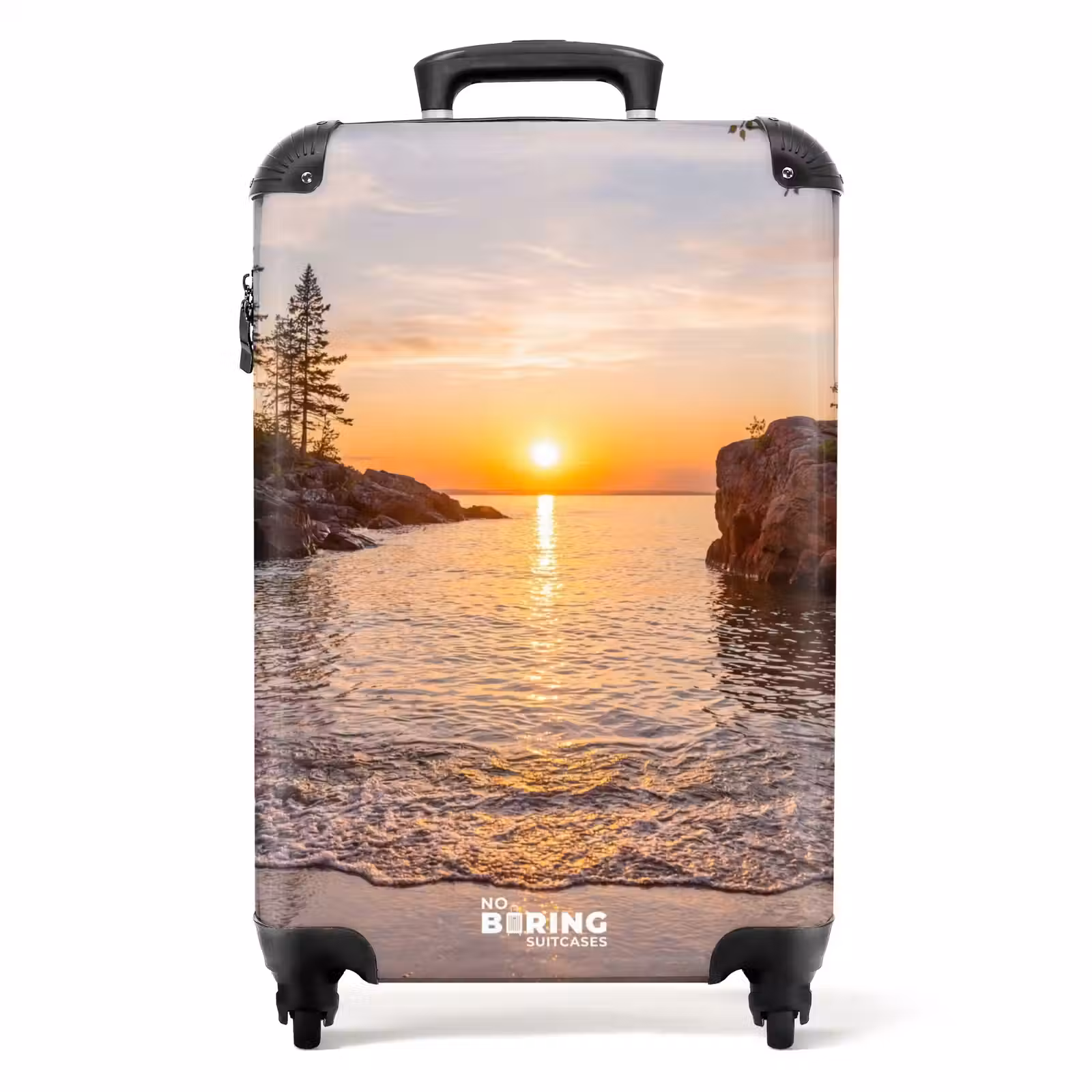 Suitcase - Sunset - Coast - Water - Nature - Orange — 1