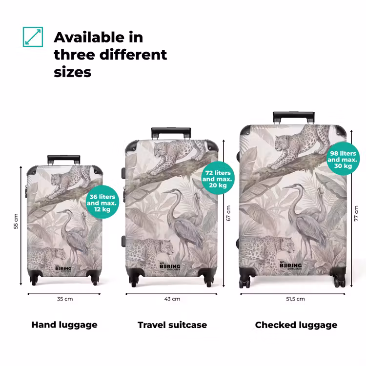 Suitcase - Cat - Bird - Jungle - Illustration - Animals — 3