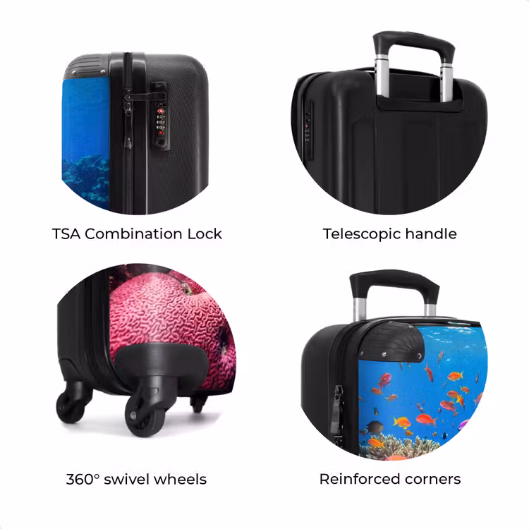 Suitcase - Coral - Fish - Ocean - Nature - Colorful — 8