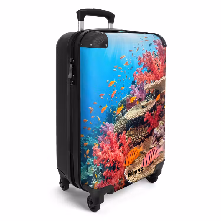 Suitcase - Coral Reef - Fish - Underwater - Tropical - Red — 2