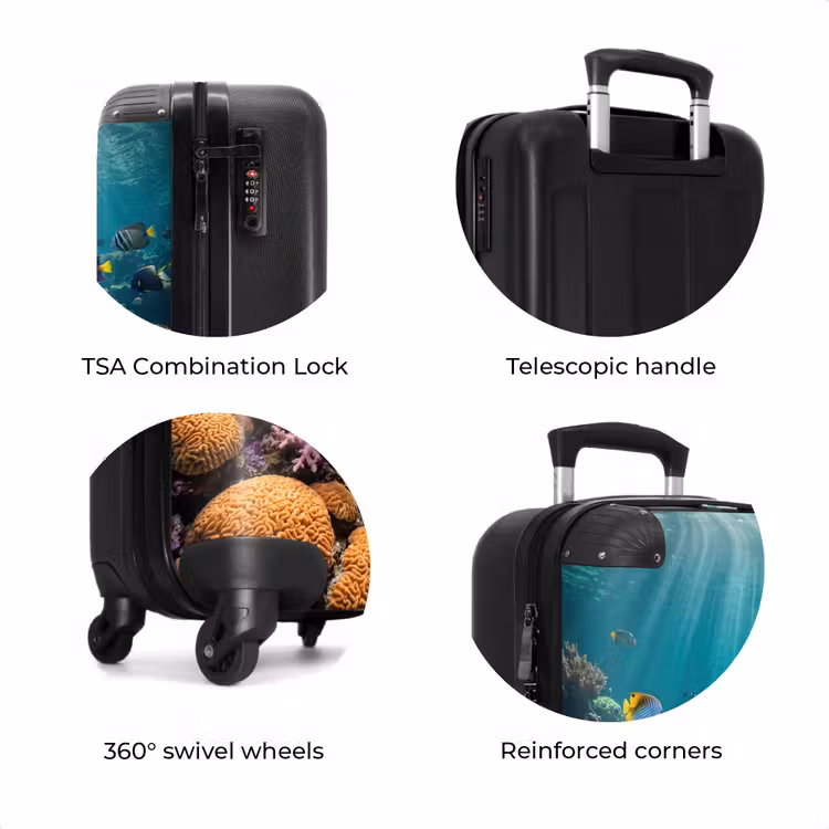 Suitcase - Fish - Coral - Ocean - Nature - Colorful — 8
