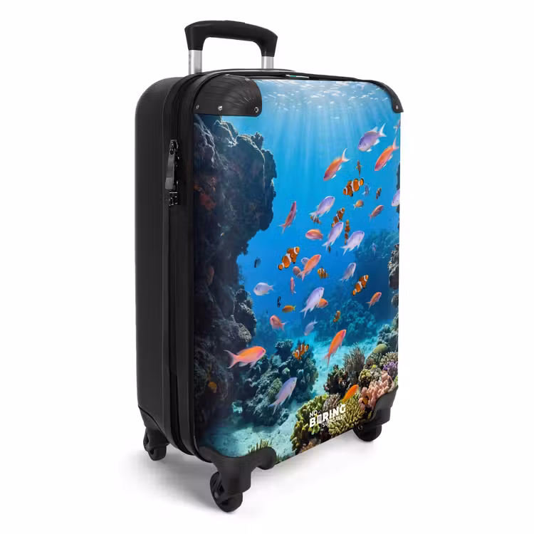 Suitcase - Fish - Coral Reef - Underwater - Lively - Blue — 2