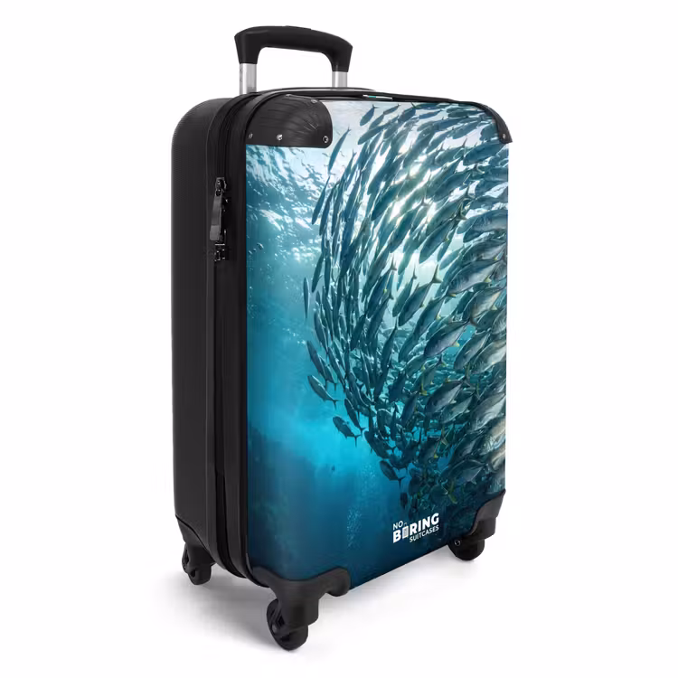 Suitcase - Fish - School - Ocean - Nature - Blue — 2