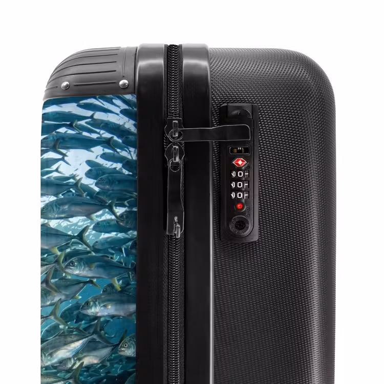 Suitcase - Fish - School - Ocean - Nature - Blue — 6