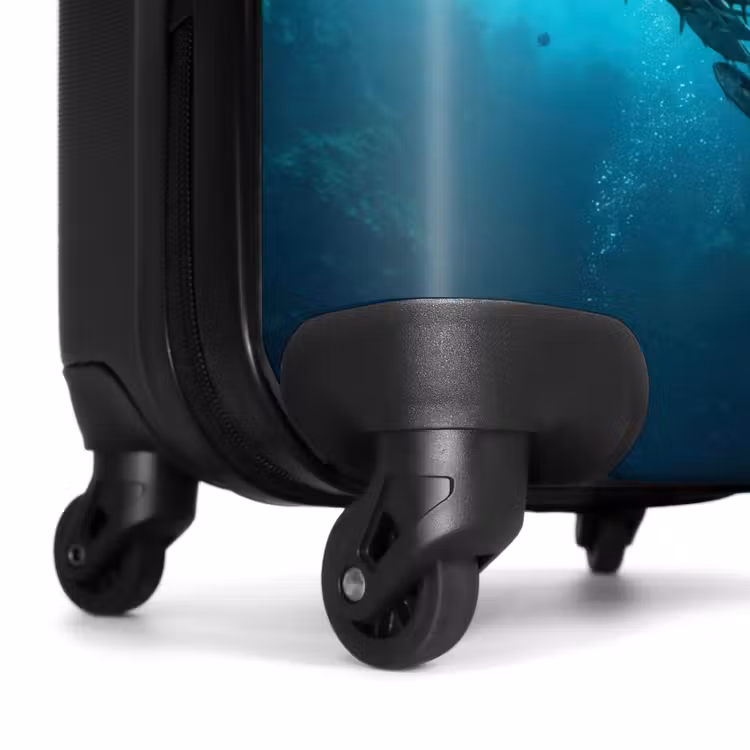 Suitcase - Fish - School - Ocean - Nature - Blue — 7