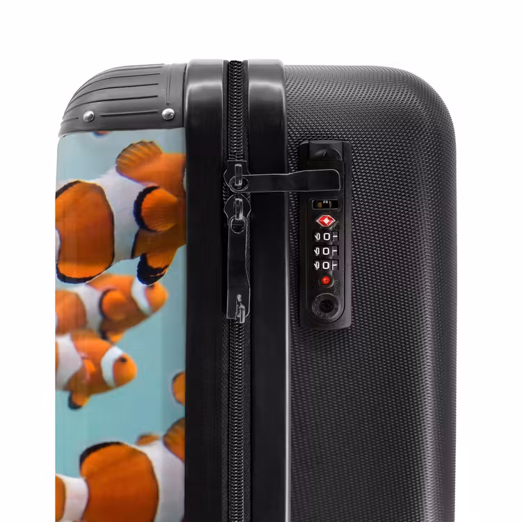 Suitcase - Fish - School - Underwater - Animals - Orange — 6