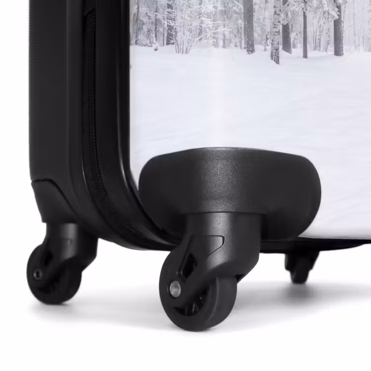 Suitcase - Forest - Snow - Path - Winter - Silence — 7